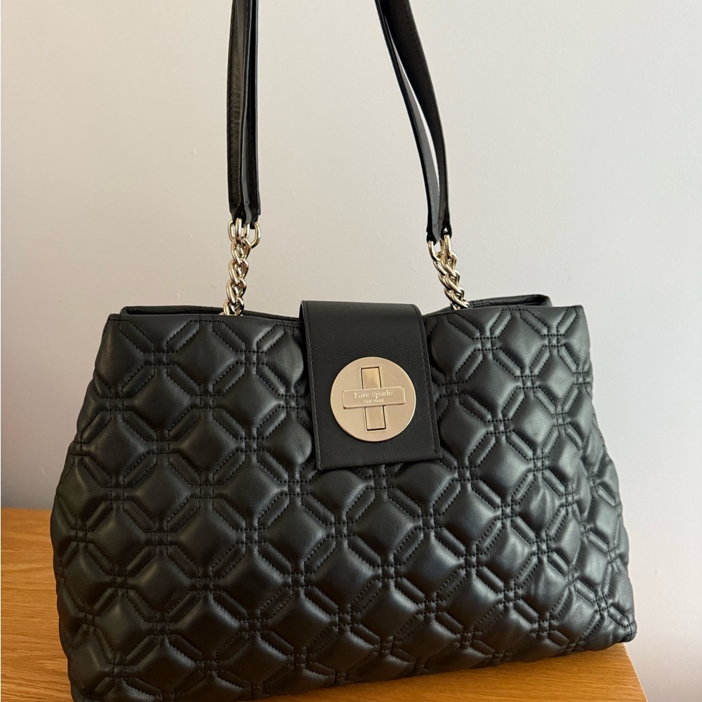 Kate Spade Black Quilted Shoulder Bag